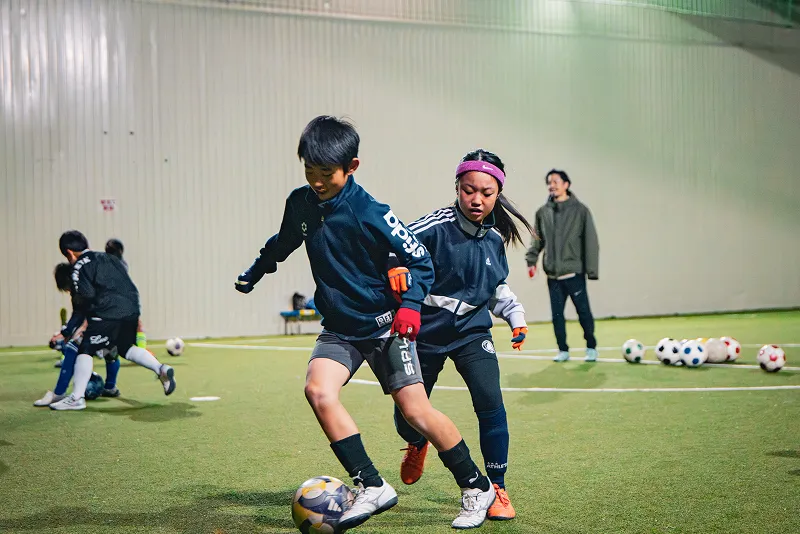 ドリブルトレーニング風景